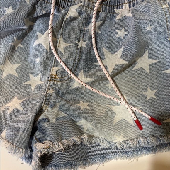 Blue Star-Patterned Women's Shorts - Picture 5 of 8